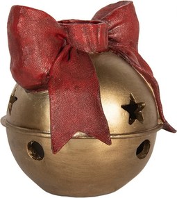 Bronzový antik svietnik rolnička na úzku sviečku - 13*12*13 cm