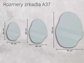 Organické LED zrkadlo s osvetlením A37 45×60
