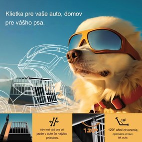 InternetovaZahrada Prepravka pre psa XXL - 97x90x70 cm
