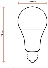 10x LED žiarovka ecoPLANET - E27 - A60 - 15W - 1500Lm - studená biela