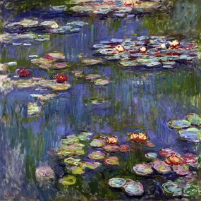 Reprodukcia obrazu Claude Monet - Water Lilies 3, 70 × 70 cm