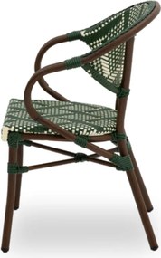 VENUS záhradná stolička s podrúčkami green