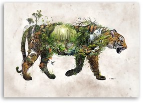 Gario Obraz na plátne Tiger a spomienky - Barrett Biggers Rozmery: 100 x 70 cm