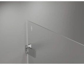 Mexen Lunar-F L, skladací sprchový kút ľavý 100 x 90 cm, 8mm číre sklo, chrómový profil, 836L-100-090-01-00-L