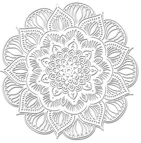 DUBLEZ | Vyrezávaná 3D Mandala - lotosový kvet
