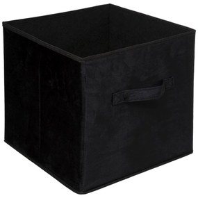 Úložný box Textília 31x31 cm čierny