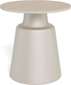 Konferenční stolek Santorini 45 cm travertin/béžový