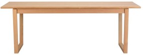 Prírodný jedálenský stôl v dubovom dekore Rowico Colonsay, 215 x 96 cm
