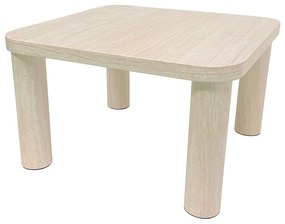 Béžový konferenčný stolík v dekore mramoru 60x60 cm Solano – Actona