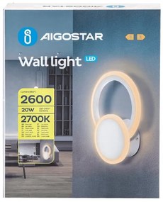 Aigostar - LED Nástenné svietidlo LED/20W/230V 2700K biela