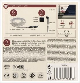 Paulmann 78896 - LED/0,3W IP44 Solárny pásik 3m 1,2V 1000 mAh