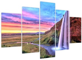 Obraz - Vodopád Seljalandsfoss (150x105 cm)