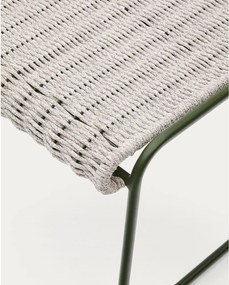 Sivozelená záhradná podnožka Maurina – Kave Home