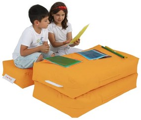 Dětský sedací vak Poufy s taburety 100 cm oranžový