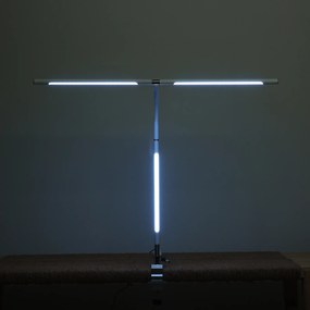 Stolná LED lampa NOX s RGBW efektmi, svorka, diaľkový ovládač