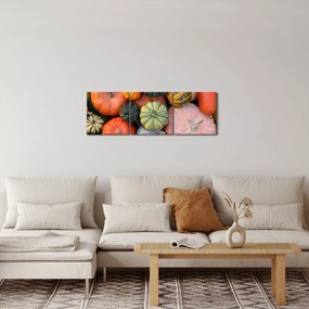 Obraz - Tekvica (s hodinami) (90x30 cm)