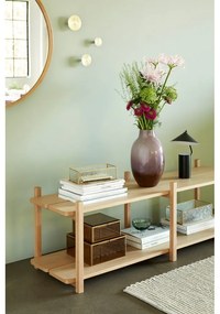 Nástenné zrkadlo s bambusovým rámom ø 60 cm Mood – Hübsch