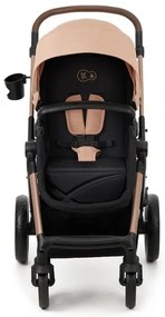 KINDERKRAFT - Kombinovaný kočík 3v1 MOOV 2 Sand beige + autosedačka MINK PRO