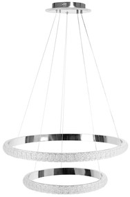 Toolight Toolight, LED závesné osvetlenie 63cm, 80W, G046-2CP, chrómová, OSW-06314