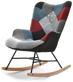 Kreslo Sibyla (patchwork + buk biely). Vlastná spoľahlivá doprava až k Vám domov. 1110388