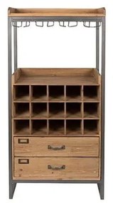 Vinotéka z jedľového dreva White Label Edgar