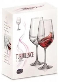 Crystalex Poháre na víno TURBULENCE 550 ml, 2 ks