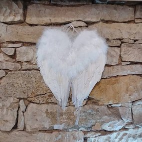 DECOLED Anjelské krídla, 30 x 27 cm, biela