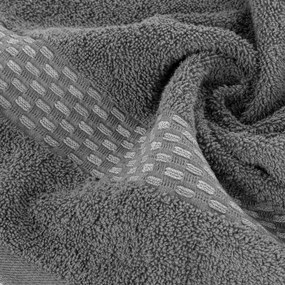 BAVLNENÝ UTERÁK RIVA 50X90 CM SIVÁ