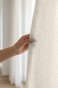 Záves s krúžkami DREAMY BOUCLE krémový 140x250 cm