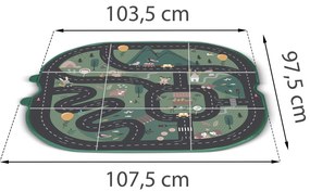 NK-408 Nukido kontajner na hračky a podložka - zelená