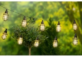 Grundig - LED solárny reťazec 10xLED 3,8m IP44 teplá biela 600 mAh