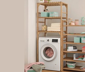 Polička práčky z masívneho dreva