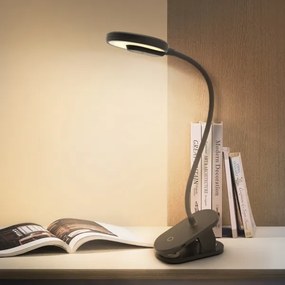 Aigostar - LED Stmievateľná nabíjacia stolná lampa s klipom LED/3W/5V 1800mAh čierna