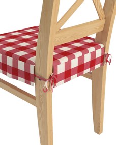 Sedák na stoličku Ingolf farba produktu červená látka vzorované