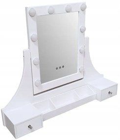 Toaletný stolík TL07 biely led
