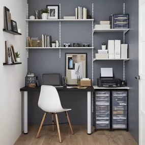 Úložný box s 8 zásuvkami, antracit, OFFICEMIX A4 8A