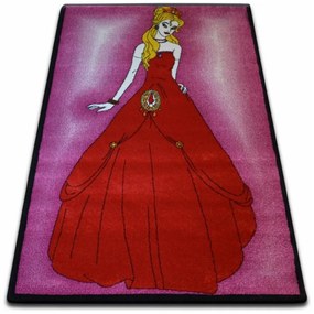 Detský kusový koberec Princezná ružový 280x370cm