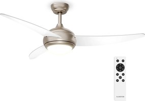 Klarstein Stropný ventilátor El Paso s osvetlením | 132 cm | 35 W | Tichý chod | Drevený