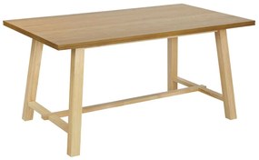 Jedálenský stôl 160 x 90 cm svetlé drevo BARNES Beliani