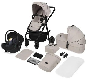 Lionelo - Kombinovaný kočík 3v1 AMBER PLUS Beige Sand