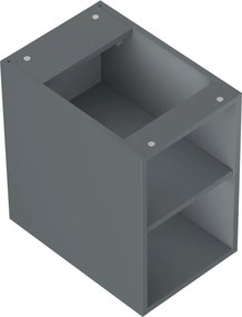 Mexen Box-A, otvorená skrinka s policou 30 cm, grafitová matná, 91AX2-0300-470-0-66