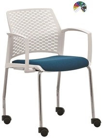 RIM Konferenčné kreslo REWIND RW 210x čalúnenie FAME, STEP, OCEANIC, SILVERTEX