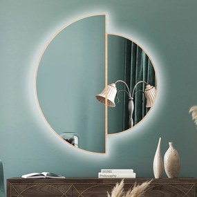 Zrkadlo Naseo Wood LED Rozmer zrkadla: 50 x 60 cm