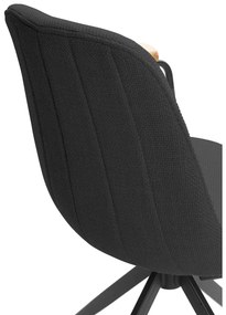 Čierne jedálenské stoličky v súprave 2 ks Tali – Marckeric