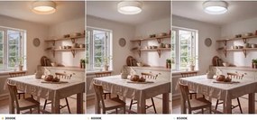 Brilagi - LED stropné svietidlo VELVET VARI LED/24W/230V CCT Ø 45 cm biela