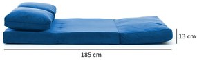 Rozkladacia pohovka Taida Blue