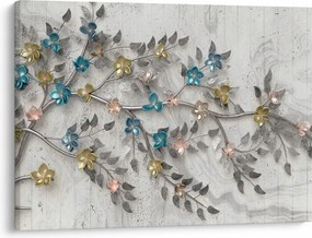 Obraz- Na vetve - abstraktné (70x50 cm)