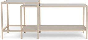 Sivé oceľové konferenčné stolíky v súprave 2 ks 50x90 cm Seaford – Actona