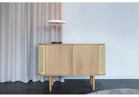 Čierno-biela kovová LED stmievateľná stolová lampa s kovovým tienidlom (výška 41,5 cm) Asteria Table – UMAGE