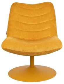 Okrovožlté zamatové kreslo Bubba – Zuiver